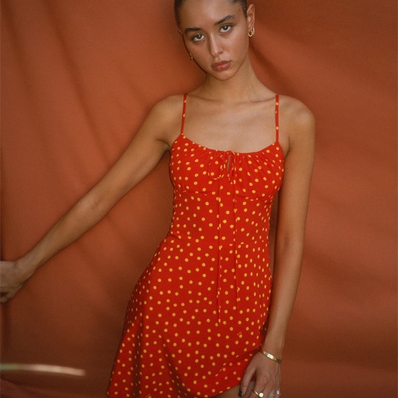 Realisation Par Dresses & Skirts - NWOT Realisation Par The Inez Silk Dress In Rossa Size M